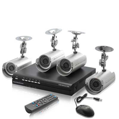 Outdoors DVR Surveillance Kit - SecurONE Lite