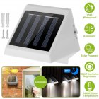 4leds Solar Wall Light Outdoor Waterproof Security Lamp