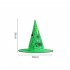 4pcs Halloween Decoration Props  Hats Glowing Pumpkin Witch Hat Bat Spider Web Pattern Wizard Hat As shown