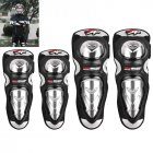 4pcs Motorcycle Stainless PE Knee Pads Motocross Elbow Protection Racing Equipment For Snowboard Motorbike Elbow pads + knee pads
