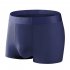 4pcs box Men Ice Silk Panties Seamless Breathable Boxer Shorts Graphene Large Size Underwear blue sea and sky 2XL