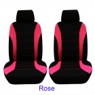 4pcs/set Car seat Cover Protector Seat Comfortable Dustproof Headrest Front Seat Covers  Rose red black
