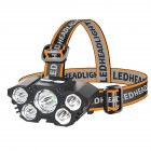 5 Led Highlight Headlight Powerful Usb Rechargeable Light Waterproof Headlamp 500m Long-distance Lighting Torch Flashlight FT21
