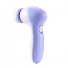 5-in-1 Electric Face Cleansing Brush Deep Cleaning Silicone Multifunctional Wash Face Machine Skin Care Purple