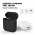 5 in 1 Silicone Cover Case Earphone Set for Airpods Headset Earhook Accessories black