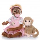 52CM Handmade Detailed Paint Reborn Baby Monkey <span style='color:#F7840C'>Newborn</span> Baby Collectible Art