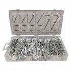 555pcs Cotter Pin Clip Key Fastner Fitting Assortment Kit Spring Steel Hairpin R Clips Tractor Pin For Car (box style random)