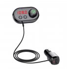 5V 2.4A USB Charging Solid Aromatherapy Core MP3 Car Bluetooth Player with Holder black
