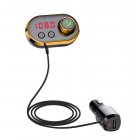5V 2.4A USB Charging Solid Aromatherapy Core MP3 Car Bluetooth Player with Holder Gold