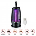 5W 2 In 1 Mosquito Killer Night Light Electric Fly Bug Zapper Mosquito Trap With 2000mAh Battery For Outdoor Indoor black