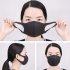 5pcs 10pcs Thin Face Sponge Mask Washable Breathable Reusable Windproof Dust Resistant black 10PCS
