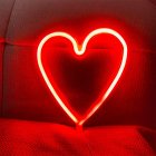 5v Led Neon Light Love Shape For Wedding Party Proposal Birthday Confession Scene Layout Decoration red