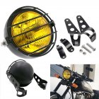 6.5 inch Retro Motorcycle Headlight Grill Side Mount Cover with Bracket