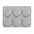 6 Holes Heat Resistant Silicone DIY Handmade Honey Bee Shaped Soap Mold  As shown