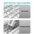 6 in 1 Computer Keyboard Cleaner Brush Kit Bluetooth compatible Headset Cleaning Pen Set Portable Cleaning Tool White