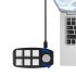 6 key Bluetooth Keyboard Custom Shortcut Key Copy Sticky Ps Drawing Computer Audio Volume Control White