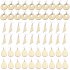 60Pcs Set Wooden Earrings Diy Home Wedding Party Hand Painted Accessories Assembly Crafts 60pcs set