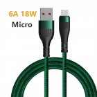 6a 66w Nylon Braided Data  Cable Super Fast Charging Mobile Phone Charger Cable For Data Transmission Compatible For Iphone 13 Huawei Xiaomi 1 meter_micro interface