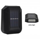 6led Solar  Wall  Lamp Powerful 600 Mah 3.7v Rechargeable Lithium Battery Up And Down Lighting Outdoor Garden Decoration Light White light