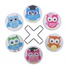 6pcs Owl Diamond Painting Coasters Set With Holder Kitchen Drinks Coaster Making Crafts For Beginners owl