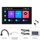 7-inch Touch-control Button Car Radio Wired Carplay Mp5 Player Universal Multimedia Gps Bluetooth-compatible Reversing Display Standard