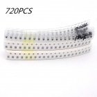 720pcs 1206 SMD Capacitor Kit 36 Kinds High Resistance 1pF~10uF Capacitors