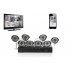 8 Camera DVR security system with mobile surveillance  recording  playback and network transmission and PTZ camera control