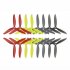 8 Pairs KINGKONG LDARC 7040 3 blade CW CCW Propeller Yellow Red Black Gray for RC Drone FPV Racing as shown