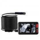 8mm 1080P Endoscope Camera with 4.3 Inch Screen Display 2000mAh 8 LED Light waterproof Inspection Borescope Camera 2 meters
