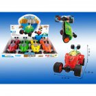 8pcs Stunt Car with Light and Music, Electric Mini Dump Car Rolling Rotating Wheel Vehicle, Truck Kids Toy