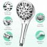 9 Functions Shower Head Anti Clogging Self Cleaning Nozzle High Flow Bathroom Showerhead 59  Flexible Hose Shower