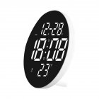 9 Inch Led Digital Alarm Clock RC Adjustable Brightness Wall Clock