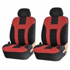 9pcs/4pcs Universal Classic Car Seat Cover Car Fashion Style Seat Cover Black + red 4pcs/ set