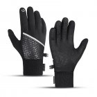 A Pair Men Women Cycling Gloves Thickened Warm Touch-screen Wind-proof Gloves