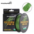 ANGRYFISH Diominate PE X8 Fishing Line 500M/547YDS 8 Strands Braided Fishing Line Multifilament Line Army Green 3.0#:0.28mm/40LB