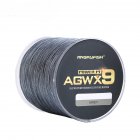 ANGRYFISH Diominate X9 PE Line 9 Strands Weaves Braided 500m/547yds Super Strong Fishing Line 15LB-100LB Gray 2.5#: 0.26mm/35LB