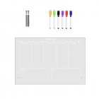 Acrylic Calendar Weekly Planning Board Desktop Clear Memo Note Board Whiteboard With Stand 6 Markers