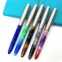 Acrylic Pen Classic Translucent Business Signature Student Pen for School Office Pink acrylic Dark tip 0 8MM