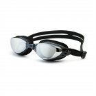Adjustable Swimming Goggles Electroplating Waterproof Anti-fog Swimming Glasses Swim Eyewear black