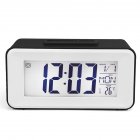 Alarm  Clock Plastic Mini Smart Voice-activated Electronic Clock With Digital Display black