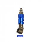 Alconstar- Aluminum AN-3 AN3 Motorcycle Brake Line Hose Fluid Quick Release Connect Fitting Adapter Kit  blue_C03-AN3 Elbow