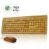 All Natural Full Bamboo Keyboard and Mouse Combo