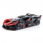 Alloy Simulation 1:24 Sports  Car  Model Ornaments Exquisite Interior Exterior Decorations Sound Light Pull-back Car Children Toys Red