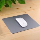 Aluminum Alloy Mouse Pad with Non-Slip Rubber Bottom Gaming Mouse Mat Space gray