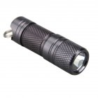 Aluminum Alloy Rechargeable Mini  Flashlight, 100 Lumens Usb Powered Keychain Torch Light, Outdoor Emergency Lighting Lamp Black