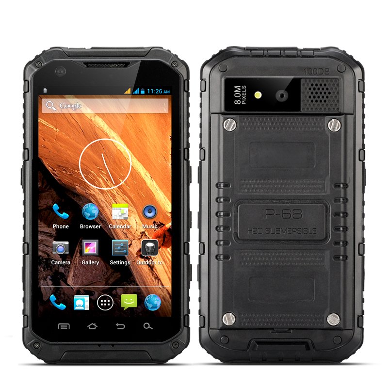 Android Quad Core Rugged Phone - Ox (Black)