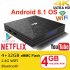 Android 8 1 TV Box T9 4GB RAM 32GB ROM Quad Core Wifi 4K Media Player UK plug
