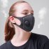 Anti Dust Mask Anti PM2 5 Pollution Face Mouth Respirator Black Breathable Valve Mask Filter 3D Mouth Cover black 3 pcs