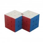 Anti-stick Magic  Cube Educational Puzzle Toy For Kids Stress Reliever 2 in 3
