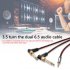 Audio Cable Adapter Jack 3 5mm to Dual 6 35mm Aux Corporal Mono 6 5 Jack to Male 3 5mm Mixer Cable Jack Divider 5 meters